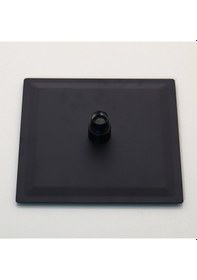 Resim Fause Tepe Duş Başlığı Kare Slim 304 Metal 25 X 25 Cm Siyah Ktd102-B Siyah 