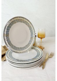 Resim Keramika Professional Mosaica Pergamon Servis Tabağı 27 Cm 6 Adet 22825 Çok Renkli 