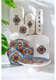 Resim Acar Maria 53 Parça Kahvaltı Takımı Sr-07795 Çok Renkli 