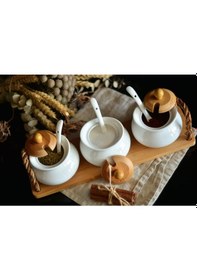 Resim Bambum B2679 Desta - 3'lü Baharat Takımı (Baharatlık) 