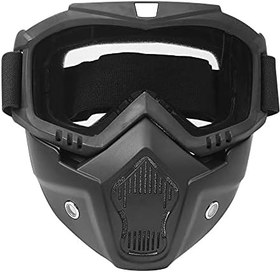 Resim Motosiklet Gözlükleri, Maske Dış Mekan Sürme Bisiklet Çıkarılabilir Koruma Gözlükleri (şeffaf) 