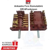 Resim Popüler Icf Ankastre Fırın Komutatörü - 6f Konum Anahtar Şalter Komütatör 