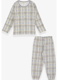 Resim Breeze Erkek Bebek Pijama Takımı Desenli 9 Ay-3 Yaş, Bej 