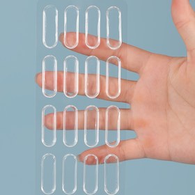 Resim 16/32 Çıkartmalar, Küçük Kapı Tamponları, 3.0 cm * 0.99 cm Kendinden Yapışkanlı Sızdırmazlık Şeritleri, Sızdırmazlık Bantı, Ev Kullanımı İçin Uygun, Şeffaf ve Sessiz. 