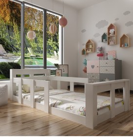 Resim NEWLİNE İdeal Montessori Karyola X2003 90x190 Yatak Uyumlu 