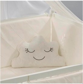 Resim Meltem Kids Motto Ekru Nakışlı Pamuklu Bebek Uyku Seti 60 x 120 CM Ekru 