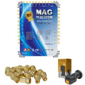 Resim Mag 10/20 Sonlu/Kaskatlı Uydu Santrali+T&Smart Santral Lnb'si Mag