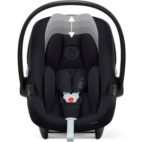 Resim Cybex Aton B2 iSize Bazalı Ana Kucağı 0-13 kg Volcano Black 