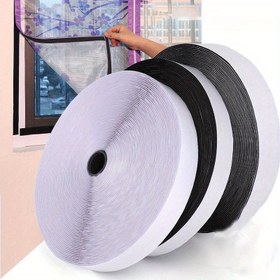 Resim Ekstra Büyük Kendinden Yapışkanlı Cırt Cırt Bant, 2 Rulo - Güçlü, Kullanımı Kolay & DIY Projeleri, El İşleri & Ev Düzenleme için Çıkarılabilir 