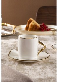 Resim Karaca Charm 2 Kişilik Kahve Fincan Takımı 110 Ml Gold Altın 