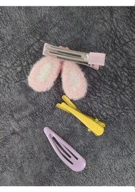 Resim Tavşan Toka Bebek Saç Klipsli Pens Toka Sevimli Çocuklar Kız Saç 