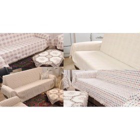 Resim Buldan Pamuklu Maxi Koltuk-Çekyat Örtüsü (180X300) 