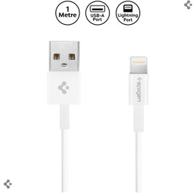 Resim Spigen Essential Lightning to USB-A (1 Metre) Şarj/Data Kablosu MFI Lisanslı C10LS White - SGP11575 