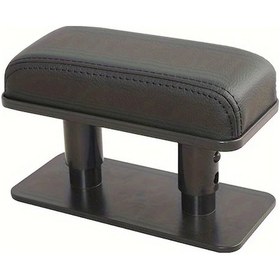 Resim Chuangyinshop Deranfu Fit Siyah Pu Deri Araç Kol Dayama Yastığı Ayarlanabilir Kol Destek 