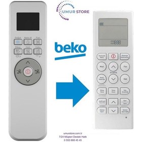 Resim Beko Arçelik Ekolojik İnverter Uyumlu Klima Kumandası 