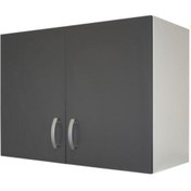 Resim Tdesigno Asia Mutfak Üst Modül 80 Cm Antrasit 