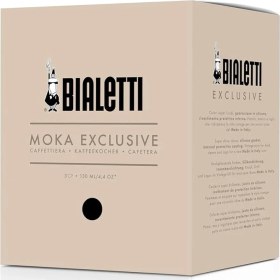 Resim Delixa - Exclusive: 3 Cups Ocak Üstü Espresso Pişirici - 130ML - Siyah Renk - Alüminyum Gövde - Patentli Gü 