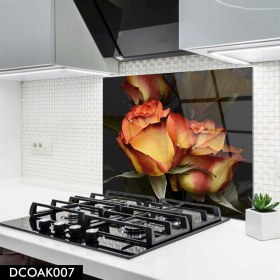 Resim Olinpa Cam Ocak Arkası Koruyucu | Gül Model 