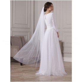 Resim bbays new trend Beyaz Duvak 1,,5MT Gelin,duvak,Gelinlik Aksesuar,Vualet,Nikah Aksesuari, 