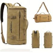 Resim Dashanshop 3ü1 Askılı Erkek Kanvas Sırt Çantası Khaki Basketbol Futbol Taşır Haki 