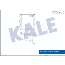 Resim Kale-352235 Renault Logan - Dacia Sandero Evaporatör 514674779 