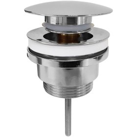 Resim Eca Pirinç Krom Bas Aç Bırak Pop Up Taşmalı Taşmasız Lavabo Sifon 