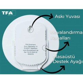 Resim Tfa 45.2045.02 Geniş Göstergeli Analog Sıcaklık Nem Ölçer 
