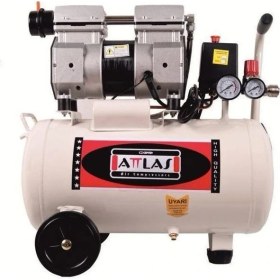 Resim Attlas SC1025 J Sessiz Yağsız Monofaze Hava Kompresörü 1 Hp 8 Bar 25 Lt - A0302035 