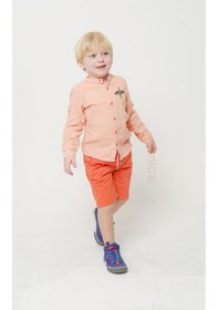 Resim Nanica Kids Erkek Hakim Yaka Gömlek 24ynnc124127 Somon 