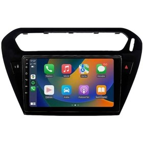 Resim Aln Peugeot 301 Siyah 2012-2022 4gb Ram 32gb Hafıza 4 Çekirdek Carplay Android Multimedya 9" 