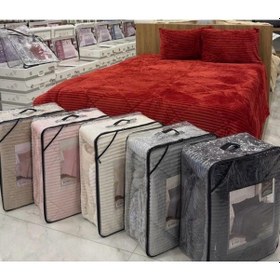 Resim Comfort Yorgan Seti Çift Kişilik Stripe Krem Çok Renkli 