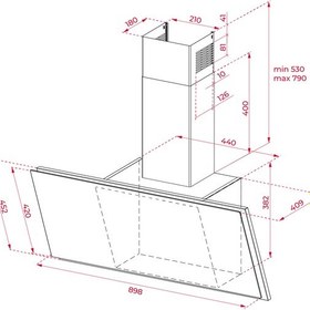 Resim Teka DVF 97670 TBS WH Duvar Tipi Davlumbaz 