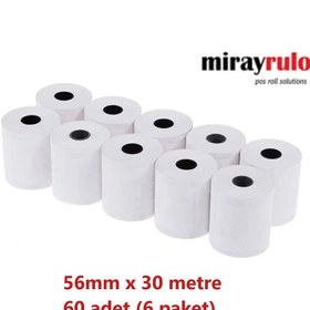 Resim MİRAY 56mmx30metre Termal Pos Rulosu 60 Adet 