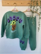 Resim minikidsstore Grogu Yeşil 2'li Eşortman Takımı 