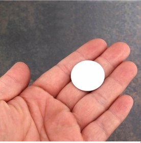 Resim 13.56mhz 25mm Para Tip Nfc Rfid Etiket Ntag215 Manyetik Sticker 