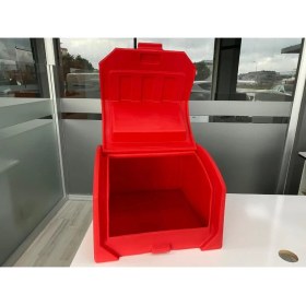 Resim Stuning Motosiklet Pizza Servis Çantası Kırmızı 90 Litre Plastik Tek Parça Türkiye Menşeli 