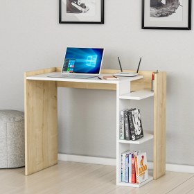 Resim Lagomood Ruby Çalışma Masası Beyaz Meşe 