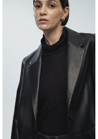 Resim Mavi Kadın Pu Blazer Ceket Siyah 1110494-900 Siyah 