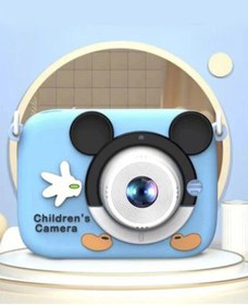 Resim soi home Mini 1080p Hd Çocuk Kamera Dijital Fotoğraf Makinesi 2.0 Inç Ekran 5 Adet Oyun Mavi 