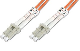 Resim BC-FO-5LCLC-40 Beek LC-LC Fiber Optik Patch Kablo, 40 metre, Multimode, Duplex, 50/125, 3.0mm, OM 2, LSZH 