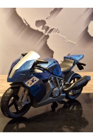 Resim molmo MAVİ YILDIRIM MOTORSİKLET 30cM 