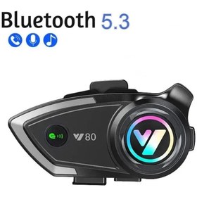 Resim Y80 Motosiklet Kask Kulaklık Intercom 