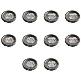 Resim Kullan At Renkli Siyah Parti Davet Plastik Tabak - 17 Cm. - 25 Adetlik 10 Paket 