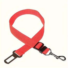 Resim Fochsia Kırmızı Araba Emniyet Kemeri İle Evcil Hayvanınızı Güvenle Bağlayın 