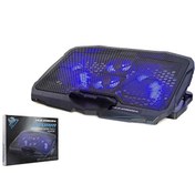 Resim Hadron HD2008 Ledli 4 Fanlı Yükseklik Ayarlı Notebook Soğutucu - Siyah 
