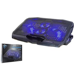Resim Hadron HD2008 Ledli 4 Fanlı Yükseklik Ayarlı Notebook Soğutucu - Siyah 