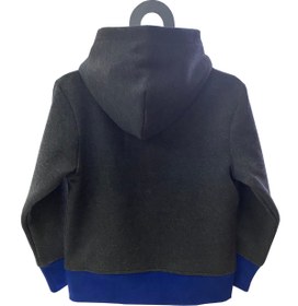 Resim molica baby Nakışlı Içi Şardonlu Fermuarlı Kapüşonlu Unisex Çocuk Sweat Ceket 