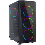Resim Turbox ASHE 4x ARGB Slim Ring Fan USB 3.0 600 W 80+ Plus ATX Bilgisayar Kasası Turbox