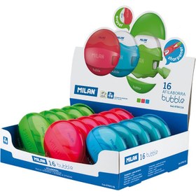 Resim MILAN 4704116 BUBBLE OVAL KALEMTRAŞ/SİLGİ - ASORTİ - 16ADET 