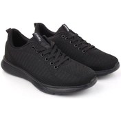 Resim Volis Siyah Fileli Günlük Bağcıklı Çocuk Sneaker Ayakkabı 36-40 Siyah 
